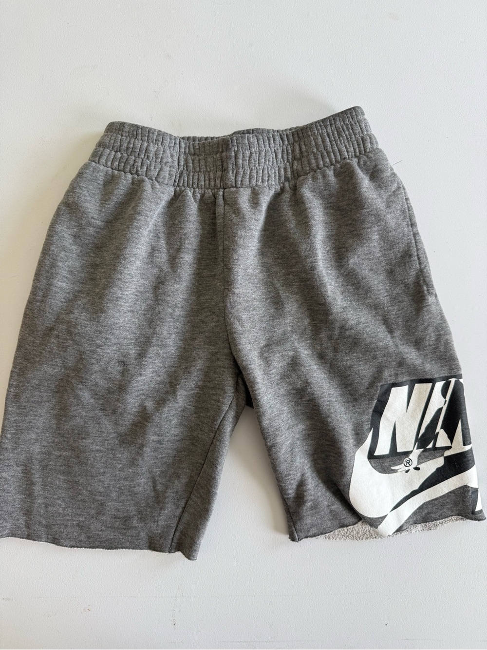 Jordan NIKE Kids' Gray Logo Sweat Shorts